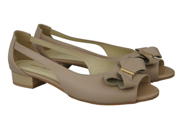 Schuhe Damen Sandalen Cappuccino Grain Naturleder 994 ElitaBut