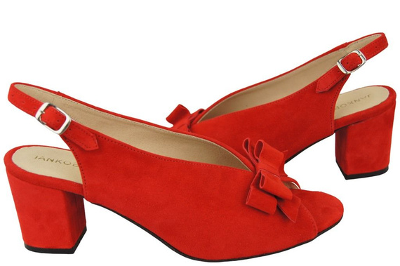 Damenschuhe Sandalen Rotes Naturleder Wildleder 148 ElitaBut