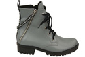 Schuhe Damenstiefeletten mit der Aufschrift NICE, Naturleder, Grau 173 L ElitaBut