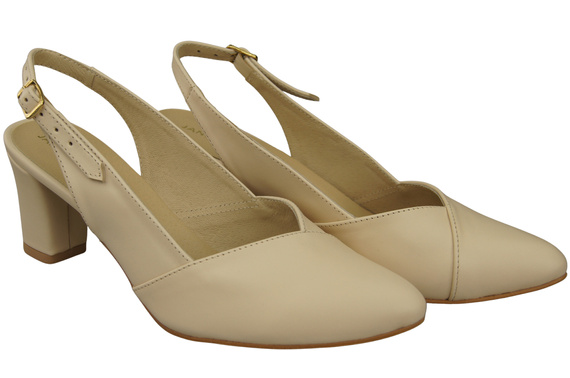 Damen Footwear Beige Stiletto Sandalen Natural Leder 217 ElitaBut