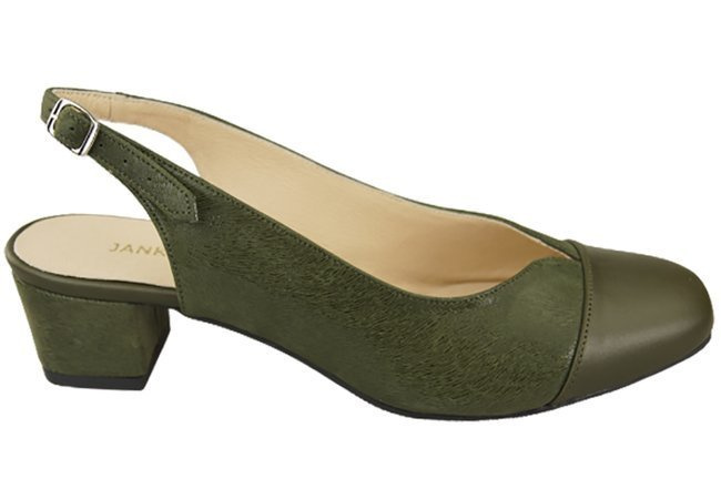 Damenschuhe Sandalen Naturleder 165 Olive ElitaBut