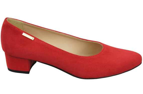 Bequeme Damen-Schuhe Rot aus echtem Veloursleder 220 Z ElitaBut