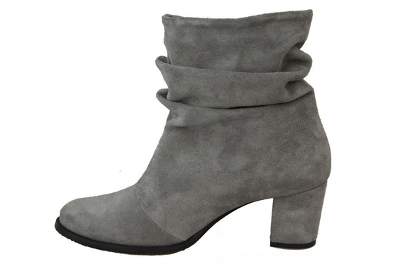 Damenschuhe Stiefeletten, Naturleder, Grau 986 ElitaBut