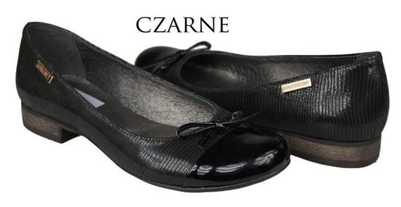 Damen-Ballerinas, Naturleder, Schwarz 873 ElitaBut