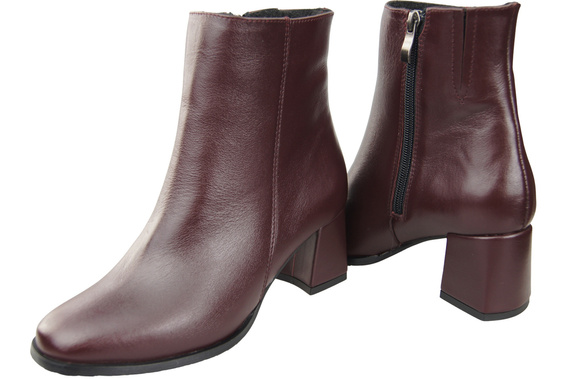 Damenstiefel Burgund für Winter Naturleder 214 Z ElitaBut