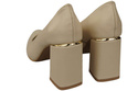 Damenschuhe Beige Pumps, Naturleder 179 ElitaBut