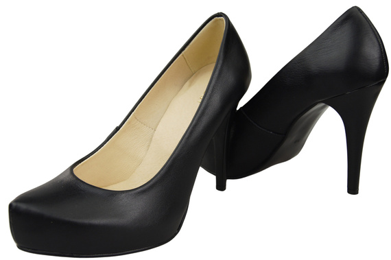 Damen Footwear Schwarz Stiletto Pumps Naturleder 205 ElitaBut