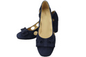 Damenschuhe Pumps Marineblau Natürliches Wildleder 182 ElitaBut