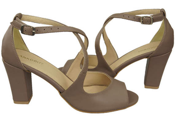 Damenschuhe Cappuccino Sandalen Dunkles Naturleder 186 ElitaBut