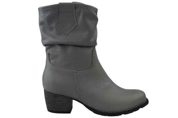 Schuhe Damen-Stiefeletten, Naturleder, Grau 792 ElitaBut