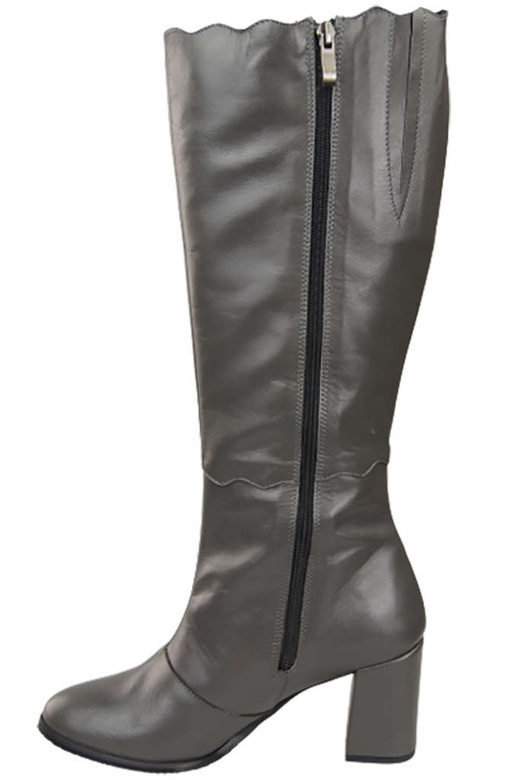 Klassische Damenstiefel, Naturleder, Graphit 176 ElitaBut