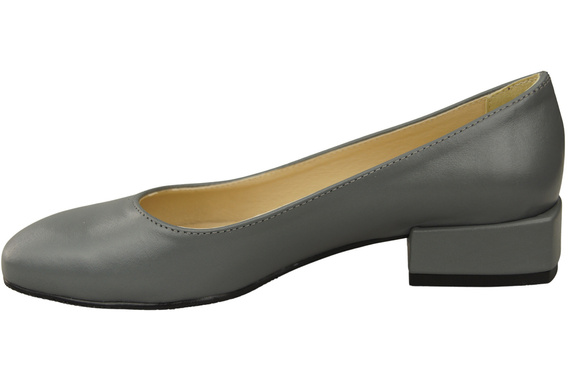 Bequeme Frauen Schuhe Aschgrau Flats Natural Leder 204 ElitaBut