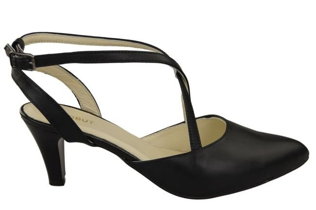 Damenschuhe Sandalen Schwarz Naturleder 129 ElitaBut