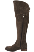 Schuhe Damenstiefel Stiefel Overknee-Stiefel, Naturleder, Velours, Braun 154 ElitaBut