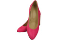 Damenschuhe Pumps Neonrosa Naturleder Bunter Zierabsatz 194 ElitaBut