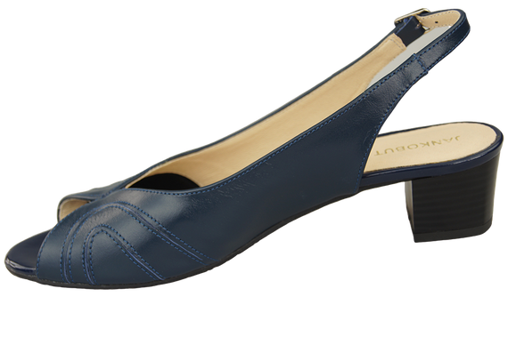 Damenschuhe Sandalen, Naturleder, Marineblau 991 ElitaBut