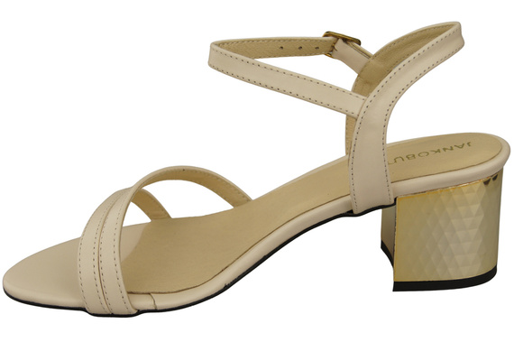 Damenschuhe Beige Naturleder 197 Sandalen, die den Fuß sinnlich enthüllen ElitaBut
