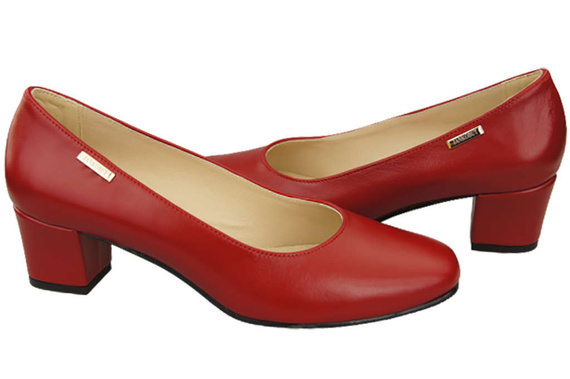 Damenschuhe Pumps Naturleder 172 Rot ElitaBut