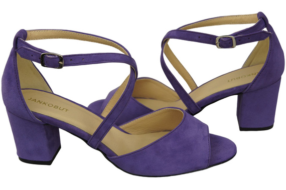 Damenschuhe Sandalen Lila Naturleder Wildleder 111 ElitaBut