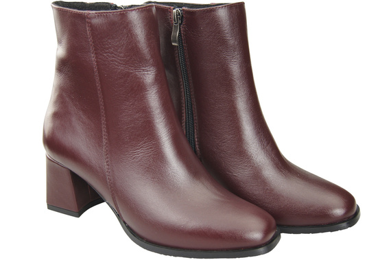 Damenstiefel Burgund für Winter Naturleder 214 Z ElitaBut