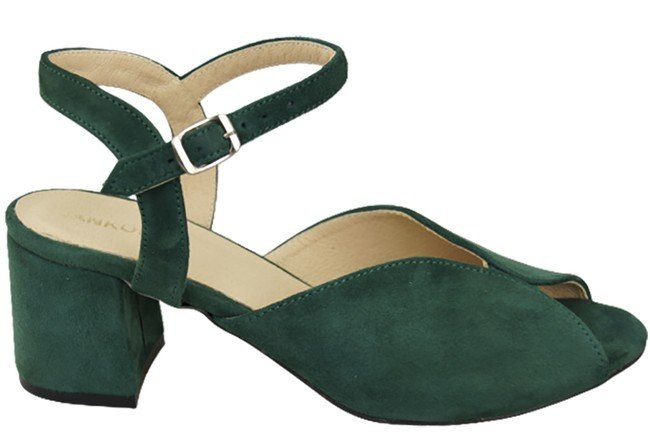 Damenschuhe Sandalen Grünes Naturleder Wildleder 185 ElitaBut