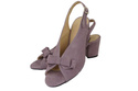 Damenschuhe Sandalen Lila, Naturleder, Wildleder 148 ElitaBut