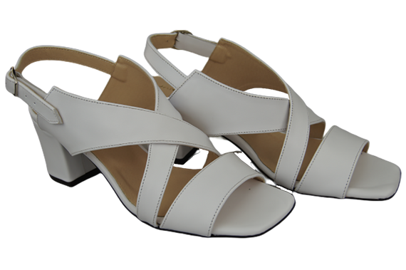 Damenschuhe Sandalen Weiß Naturleder 149 ElitaBut