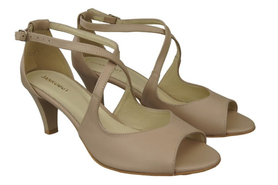 Damenschuhe Sandalen Cappuccino Grain Naturleder 115 ElitaBut