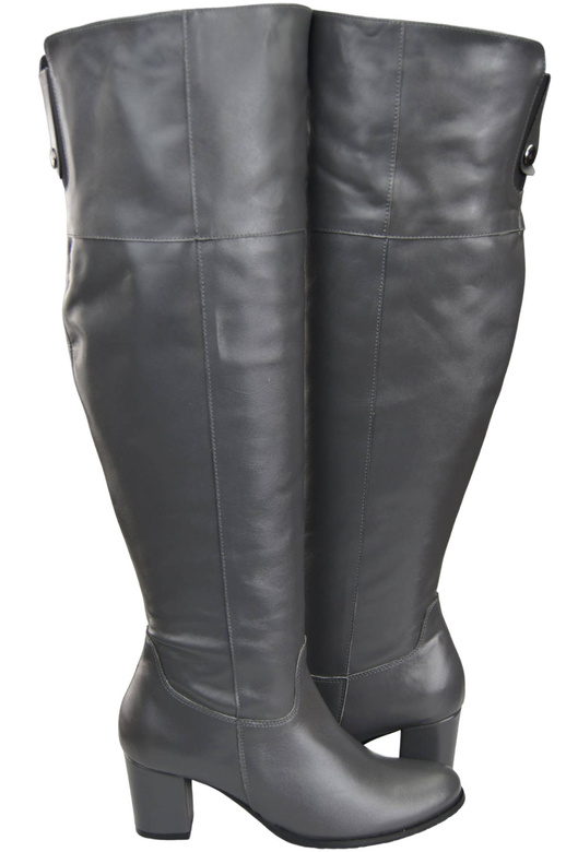 Footwear Kniehohe Overknee-Stiefel für Damen, Naturleder 190 Graphite ElitaBut
