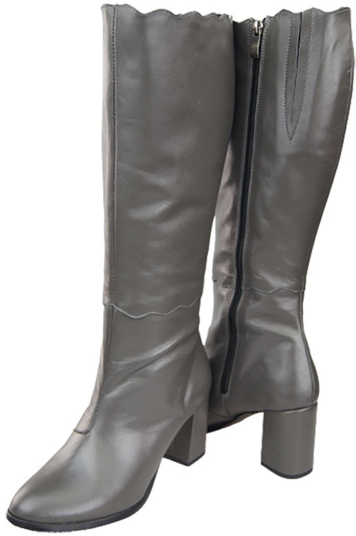 Klassische Damenstiefel, Naturleder, Graphit 176 ElitaBut