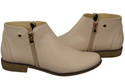 Damenschuhe Damenstiefel Warmes Naturleder Cappuccino Bright 872 Z Elitabut