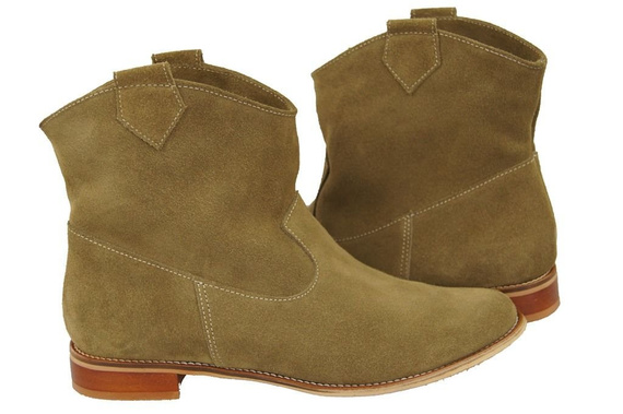 Damenschuhe Frühling / Herbst Naturveloursleder Olive 132 L ElitaBut