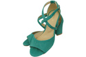 Damenschuhe Sandalen Türkis, Naturleder, Wildleder 111 ElitaBut