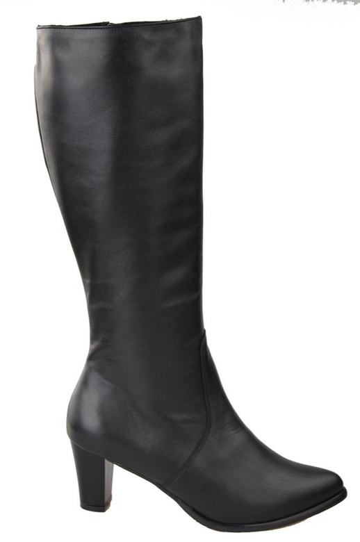 Damenstiefel, Naturleder, Schwarz 982 ElitaBut