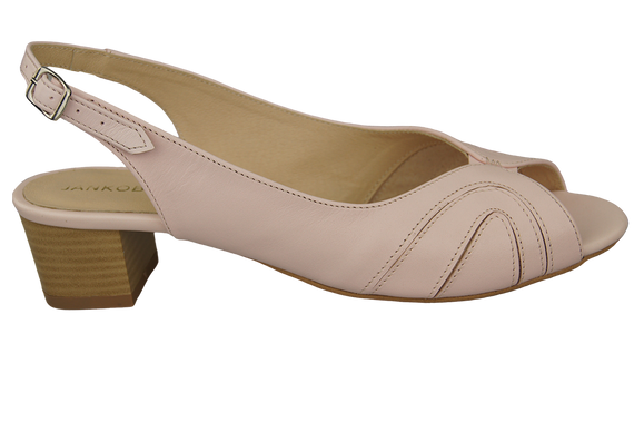 Damenschuhe Sandalen, Naturleder, Puderrosa 991 ElitaBut