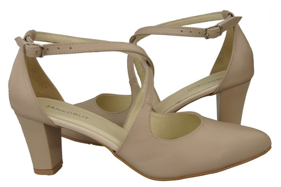 Damenschuhe Sandalen Niedriger Absatz Cappuccino Grain, Naturleder102 ElitaBut