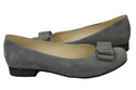Damenschuhe Ballerinas Grau, Naturleder, Wildleder 126 ElitaBut