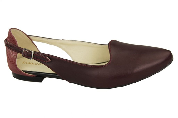 Schuhe Damen Sandalen Burgund Naturleder 127 ElitaBut