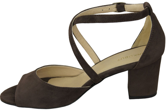 Damenschuhe Schokoladensandalen, natürliches Wildleder 111 ElitaBut