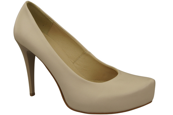 Damen Footwear Beige Stiletto Pumps Naturleder 205 ElitaBut