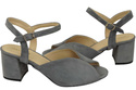 Damenschuhe Sandalen Graues Naturleder Wildleder 185 ElitaBut