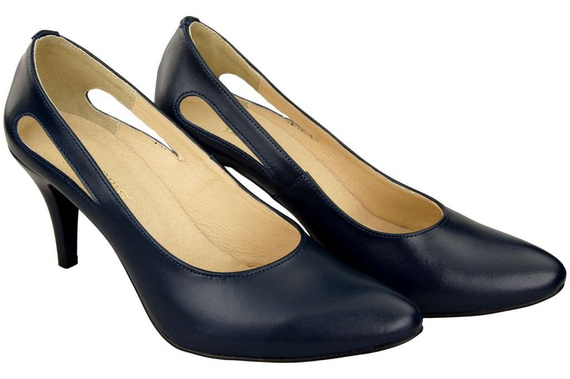 Damenschuhe Pumps Marineblau Naturleder 166 ElitaBut