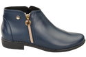 Frühlingsstiefel für Damenschuhe, Naturleder, Marineblau 872 ElitaBut
