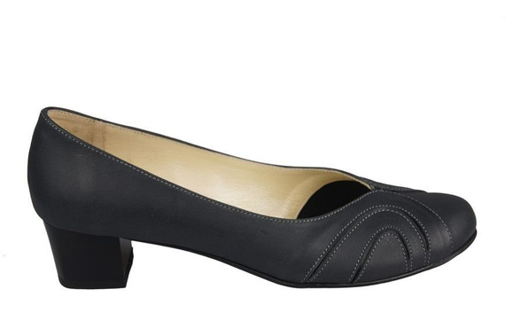 Damenschuhe Pumps, Naturleder, Graphit 786 ElitaBut