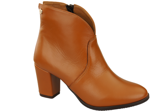 Damenstiefel Frühling/Herbst, Naturleder, Rot, 152 L, ElitaBut