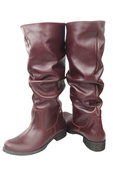 Schuhe Damenstiefel Stiefel, Naturleder 123 Bordo ElitaBut