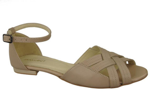 Schuhe Damen Sandalen Cappuccino Grain Naturleder 128 ElitaBut