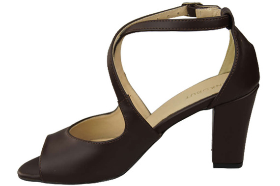 Damenschuhe Schokoladensandalen, Naturleder 186 ElitaBut