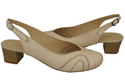Damenschuhe Sandalen, Naturleder, Beige 842 ElitaBut