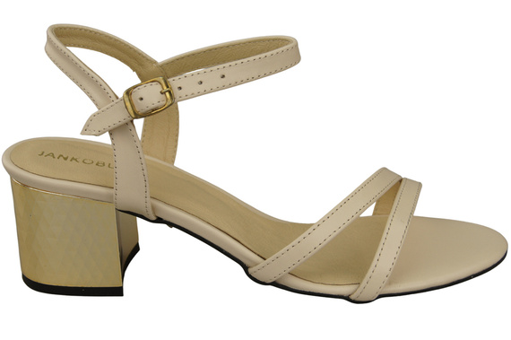 Damenschuhe Beige Naturleder 197 Sandalen, die den Fuß sinnlich enthüllen ElitaBut